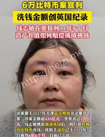 比特币洗钱案主犯钱志敏